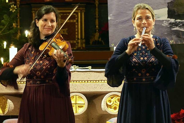 Mit irischen Melodien, Tnzen und Gesc...kum beim Silvesterkonzert in  Eichsel.  | Foto: Roswitha Frey