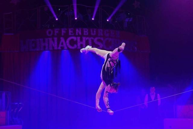 Ameli Bilyk ist die jüngste Akrobatin im Offenburger Weihnachtscircus