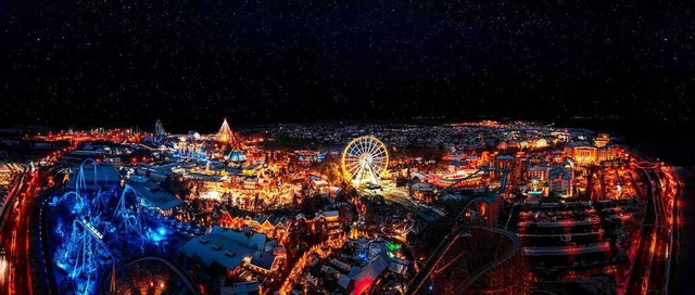 Der Europa-Park bei Nacht  | Foto: Europa-Park