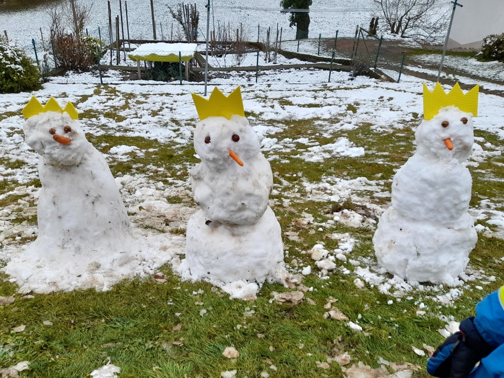 Der Schnee zum Jahresbeginn reichte gerade so fr die „Drei Heiligen Knige“