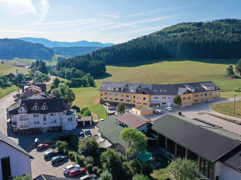 Simulation des knftigen Mehrgenerationenhauses an der Dorf-Dobelstrae in Biederbach - gegenber der Schwarzwaldhalle