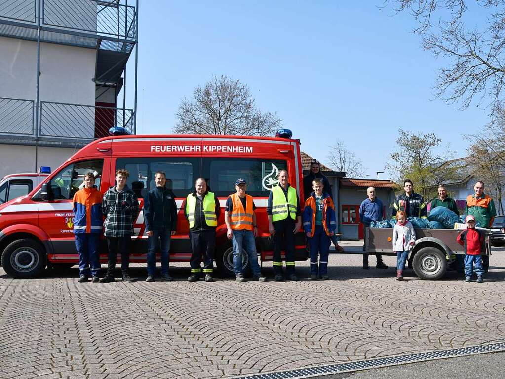 Die Feuerwehr Kippenheim beteiligt sich an der Kreisputzete.