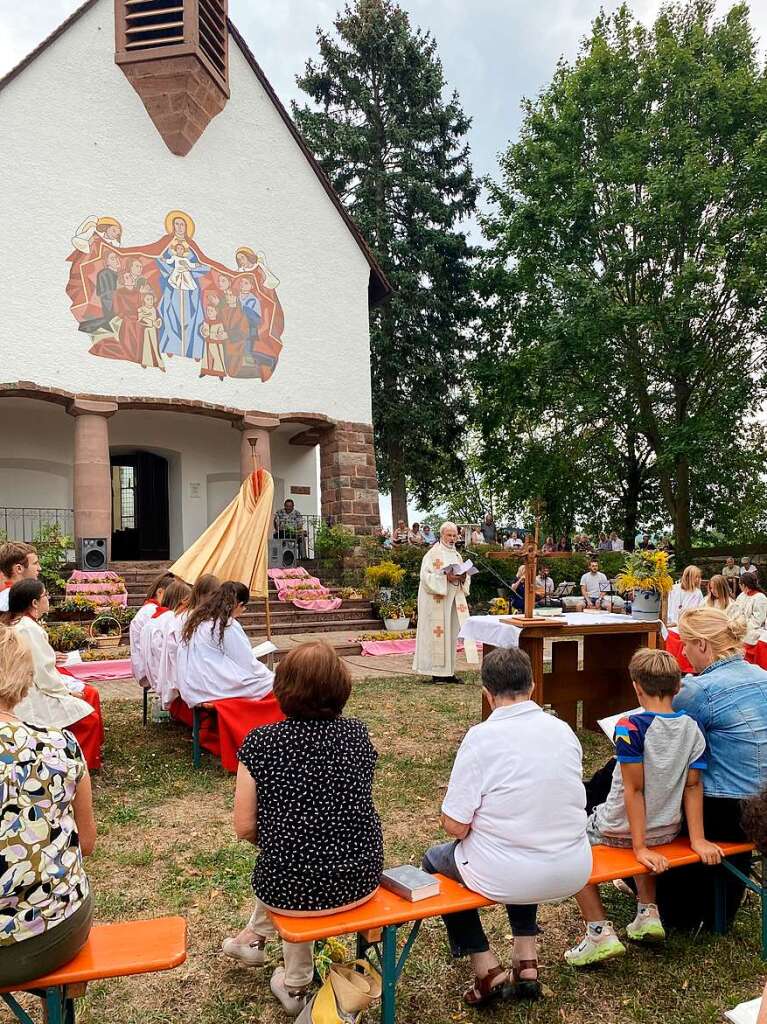 Mit einem Festgottesdienst im Freien wird im August das 75-jhrige Bestehen der Kapelle Maria Frieden in Kippenheim gefeiert. 