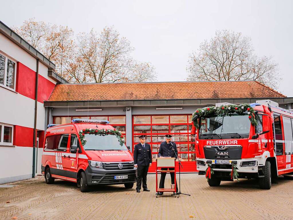 Ein neues Fahrzeug gab es fr die Feuerwehr im Dezember.