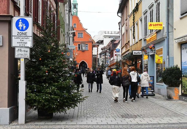 Durchaus zufrieden war der Einzelhandel in Lahr mit dem Weihnachtsgeschft.  | Foto: Wolfgang Knstle