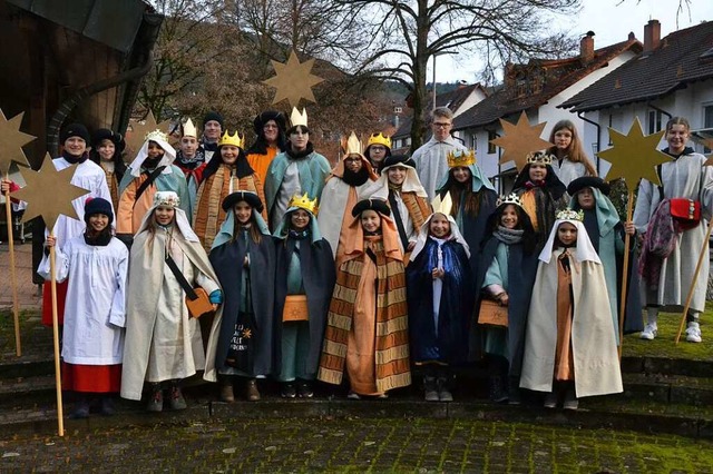 31 Kinder und Jugendliche sind  als St... in Seelbach und Wittelbach unterwegs.  | Foto: Hansjrg Vgele