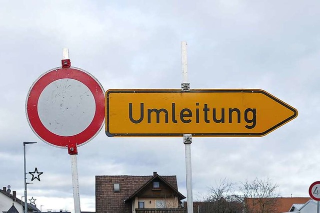 Es wird eine Umleitung geben.  | Foto: Frank Schoch