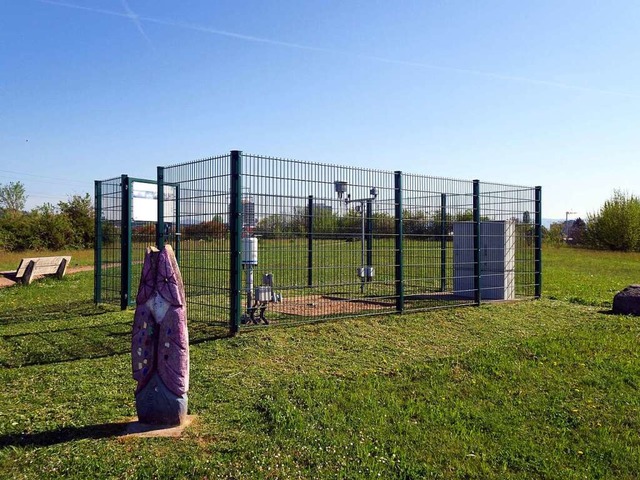 2022 war die DWD Station Rheinfelden d...e Wetterstation in der Bundesrepublik.  | Foto: Helmut Kohler