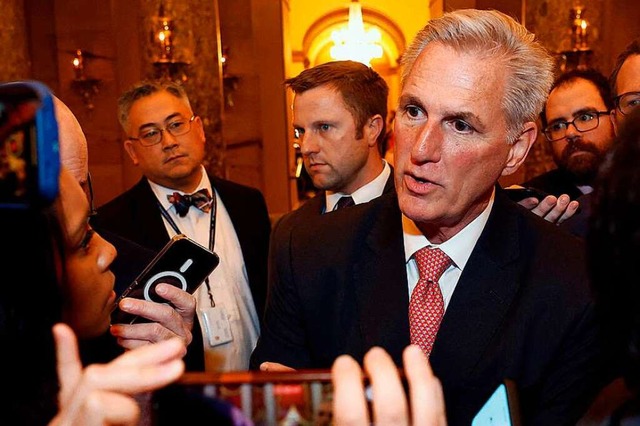 Kevin McCarthy wird immer wieder nicht gewhlt.  | Foto: TASOS KATOPODIS (AFP)