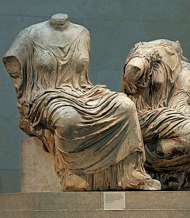 Marmor-Skulpturen aus Athen  | Foto: Matthew Fearn (dpa)