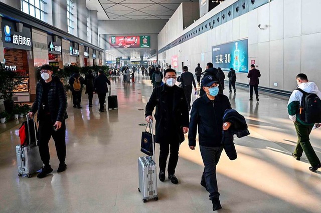 Reisen nach China, die nicht notwendig...Auswrtigen Amtes vorerst unterlassen.  | Foto: HECTOR RETAMAL (AFP)