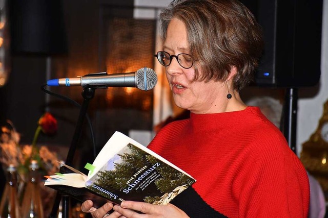 Julia Heinecke bei der Lesung  | Foto: Thomas Biniossek