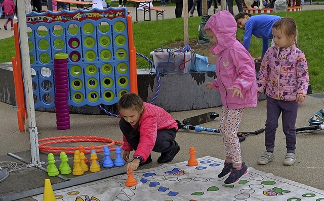 Spiel und Spa wird beim Familienzentrum gro geschrieben.  | Foto: Yvonne Siemann