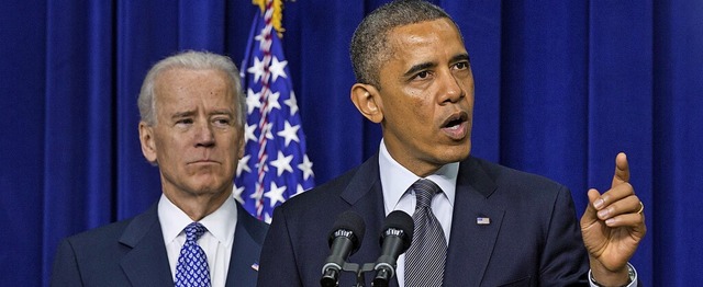 Whrend der Amtszeit von Barack Obama ...7 war Joe Biden dessen Vizeprsident.   | Foto: Jim Lo Scalzo