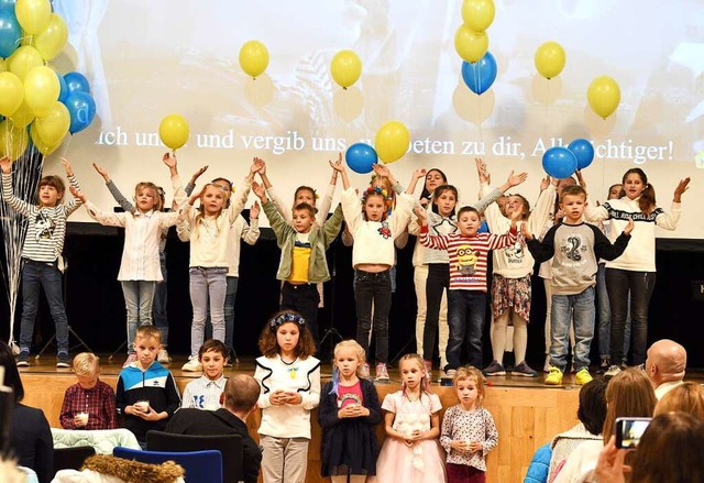 Danke-Fest der Ukraine-Hilfe der Stadt...im vergangenen Oktober im Paulussaal.   | Foto: Rita Eggstein