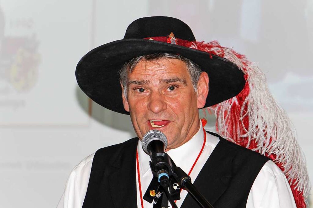 Matthias Reichmann ist erster Zunftmei...ten Narrenzunft Eintracht Brunlingen.  | Foto: Ruth Seitz