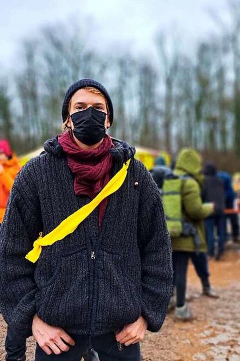 Der Freiburger Aktivist Felix Schachenmayr ist in Ltzerath vor Ort.  | Foto: privat