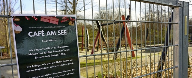 Aufgrund von Verschmutzungen und Besch...as Gelnde wohl bis Mrz geschlossen.   | Foto: Hans-Peter Mller