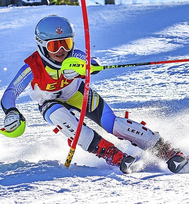 Anna Ringwald fuhr im Slalom zweimal Bstzeit.   | Foto: Martin Siegmund