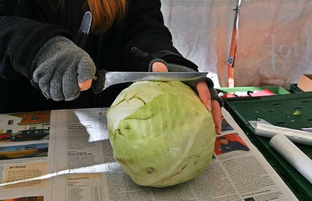 fter als bisher wird nun das Messer a...kleineren Portionen gerecht zu werden.  | Foto: Markus Zimmermann