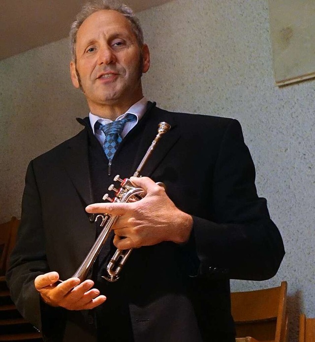 Der Rheinfelder Trompeter Frank Amrein...ble in der  Christuskirche zu erleben.  | Foto: Roswitha Frey