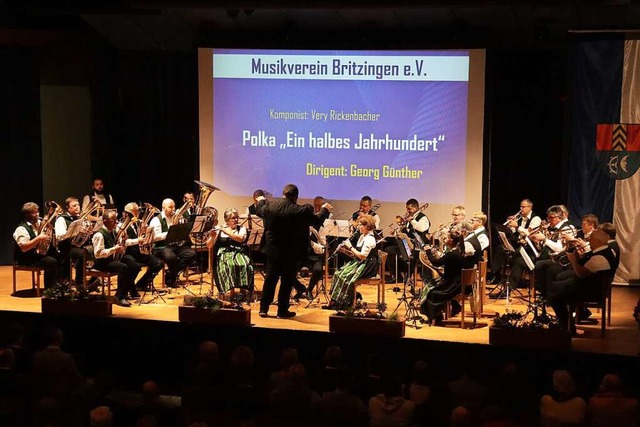 Der Musikverein Britzingen sorgte fr ...lische Umrahmung des Neujahrsempfangs.  | Foto: Alexander Huber