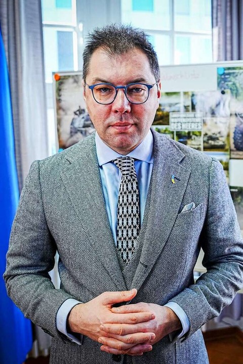 Oleksii Makeiev, der Botschafter der Ukraine in Deutschland  | Foto: Kay Nietfeld (dpa)