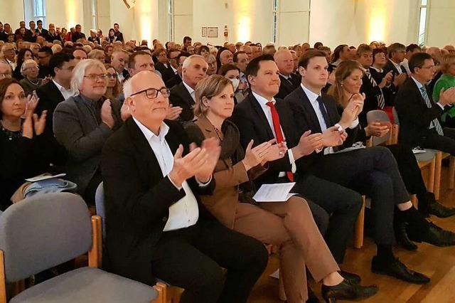 Gut besucht: Der Neujahrsempfang der Stadt  am Samstag.   | Foto: Gerhard Walser