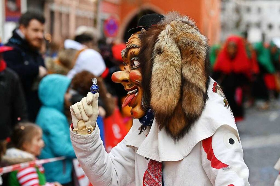 Die Hstrger hatten Ses fr die jungen Besucher dabei.  | Foto: Wolfgang Knstle