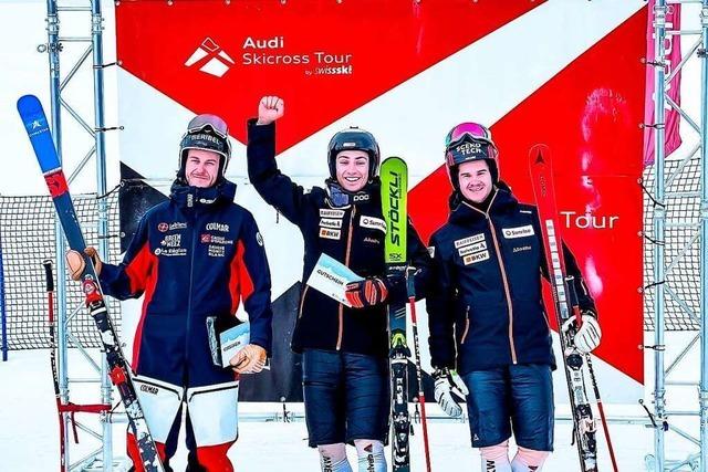 Tobias Baur rast beim Europacup in St. Moritz auf das Podest