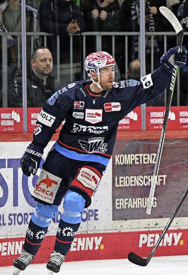 Da gab es noch Hoffnung: Tyson Spink e... im Heimspiel gegen Iserlohn das 1:1.   | Foto: IMAGO/Eibner-Pressefoto/Sven Laegler