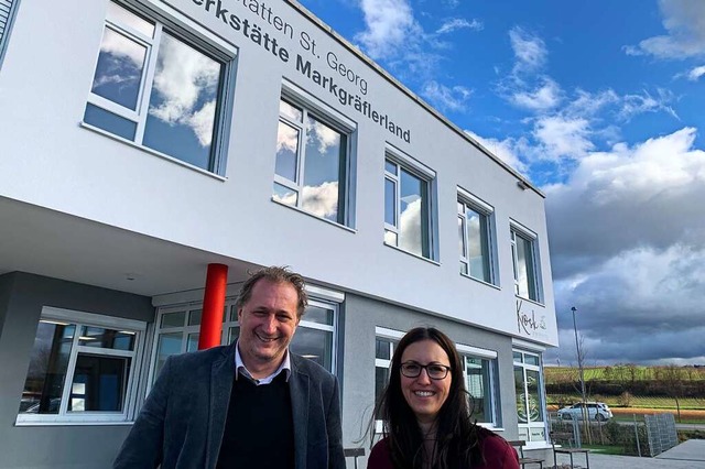 Hell, freundlich und bald auch offen f... Rafael Wicik und Jutta Zimmer stehen.  | Foto: Simone Hhl