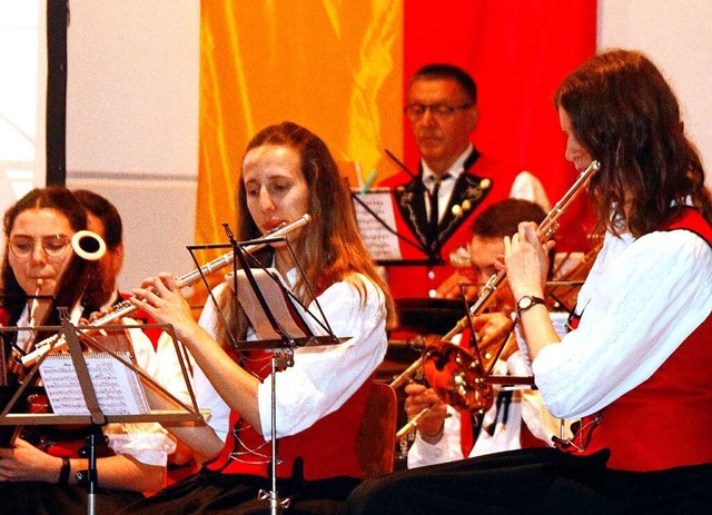 Der Musikverein sorgte beim Neujahrsempfang fr Unterhaltung.  | Foto: Heidi Fel