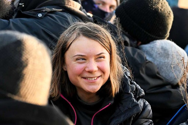 Die schwedische Klimaaktivistin Greta ...und gegenwrtigen Generationen&#8220;.  | Foto: Federico Gambarini (dpa)