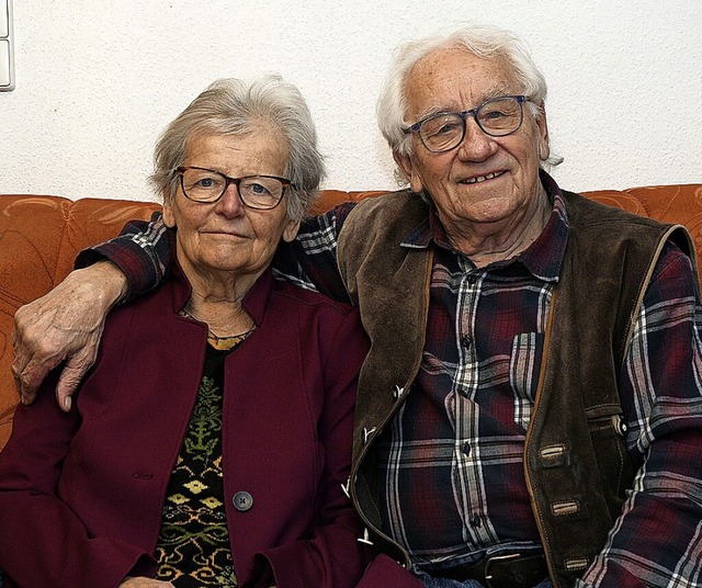 Hannelore und Heiner Scheurer aus Hugsweier  | Foto: Bettina Schaller