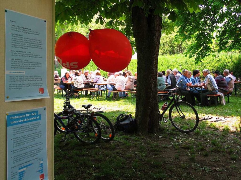 Beim traditionellen 1.-Mai-Hock wird d...rtsverein offiziell Geburtstag feiern.  | Foto: Jutta Schütz