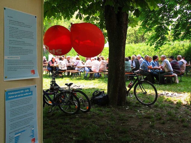 Beim traditionellen 1.-Mai-Hock wird d...rtsverein offiziell Geburtstag feiern.  | Foto: Jutta Schtz