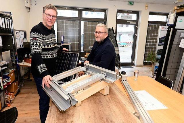 Ein Freiburger Unternehmen liefert Trägersysteme für Solaranlagen über Radwegen