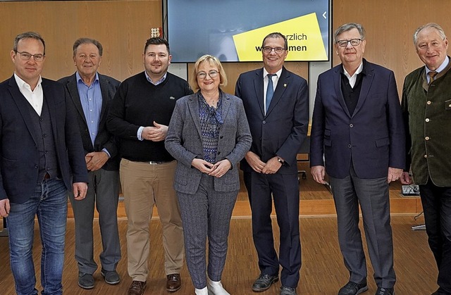 Der CDU-Fraktionsvorsitzende in Rheinf...(3. von rechts) mit der CDU-Delegation  | Foto: Stadt Rheinfelden