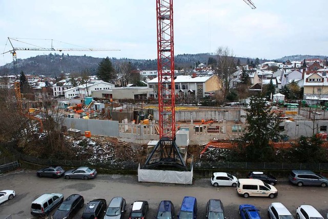 Die Bauarbeiten im Bdleweg in Lahr  | Foto: Bastian Bernhardt