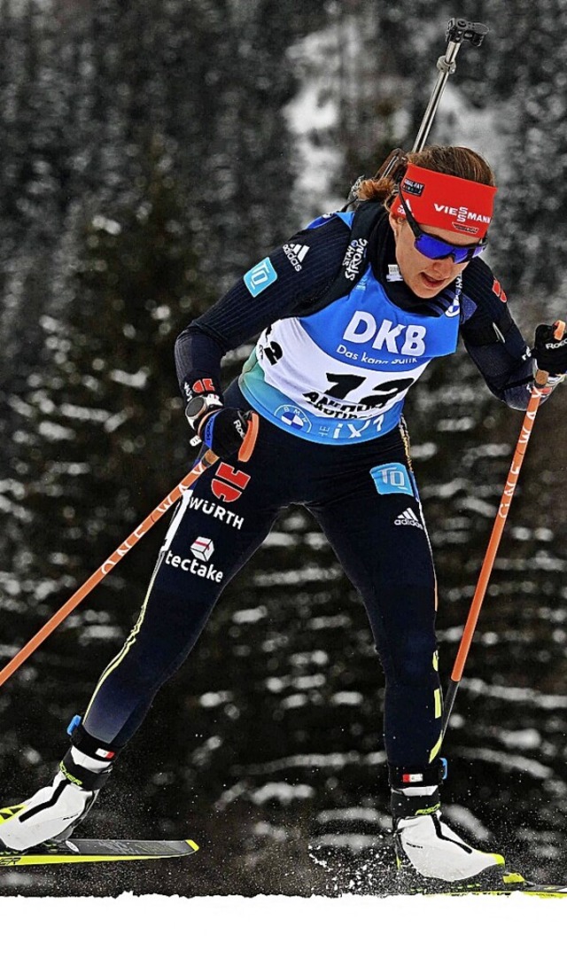 Janina Hettich-Walz zeigte auch luferisch eine starke Leistung.  | Foto: VINCENZO PINTO (AFP)