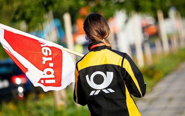 Streik bei der Post (Symbolbild)  | Foto: Moritz Frankenberg (dpa)