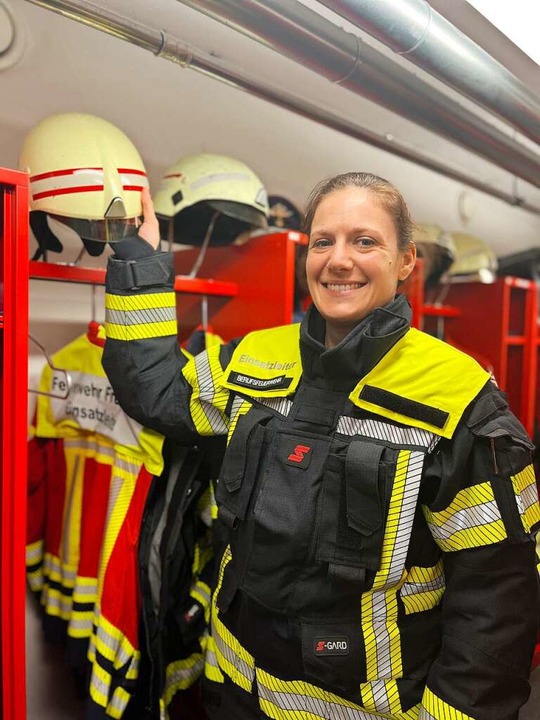 Brandoberinspektorin Christine Kaiser ...seit 2021 auf Instagram von ihrem Job.  | Foto: Madlin Huber