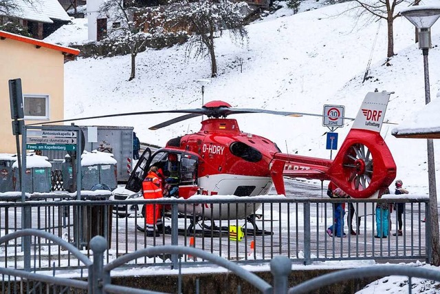 Der Rettungshubschrauber war in Bad Peterstal-Griesbach im Einsatz.  | Foto: Christina Huler/Einsatz-Report 24