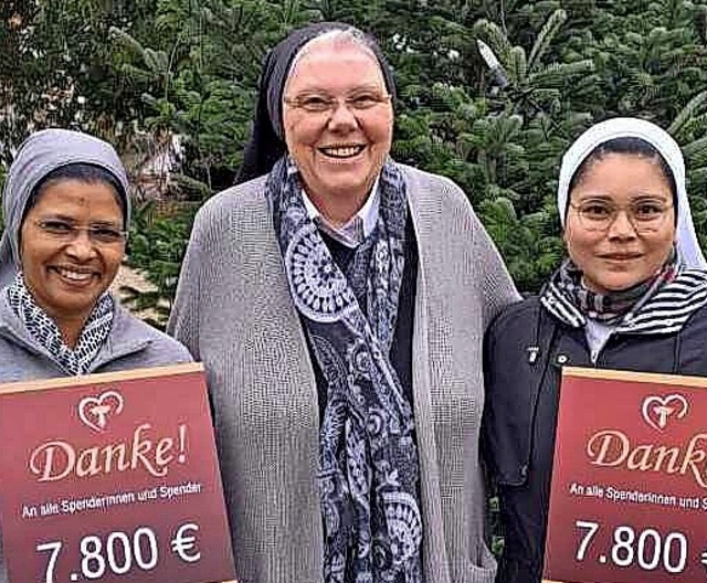 Sr. Licy, Generaloberin Sr. Michaela M. Bertsch und  Sr. Jeannette.  | Foto: Sr. Hannah, Kloster Gengenbach