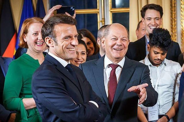 Scholz und Macron beschwren deutsch-franzsische Freundschaft