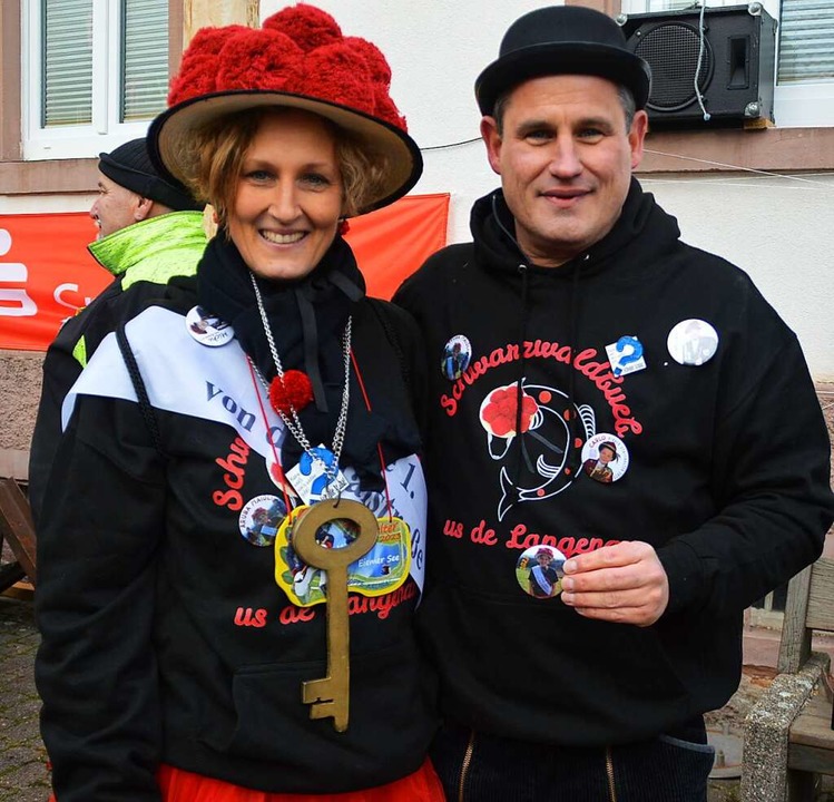 Sofie i. us de Talstro und ihr Prinzgemahl Dirk Harscher  | Foto: Edgar Steinfelder
