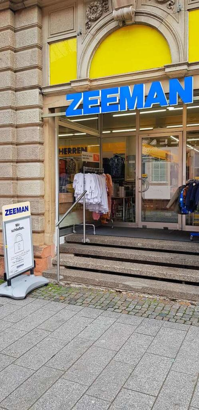 Die Zeeman-Filiale in der Emmendinger Bahnhofstrae schliet zum 8. Februar.   | Foto: Gerhard Walser