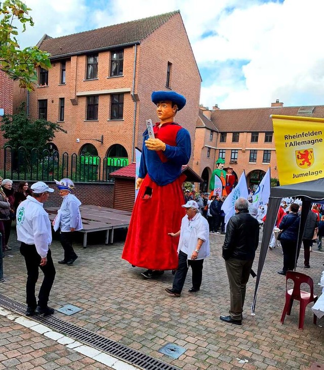 Szene bei der traditionellen &#8222;Fe...n der belgischen Partnerstadt Mouscron  | Foto: Hilda Ltzelschwab