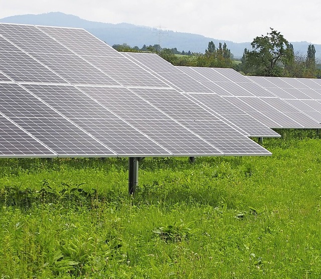 Rmmingen informiert mit der Energieag...hutz, hier ein Solarpark (Symbolbild).  | Foto: Herbert Frey